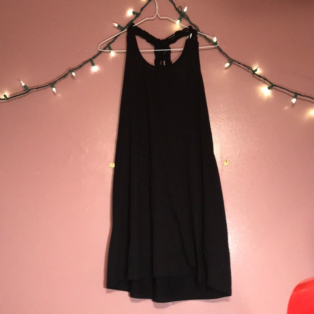 A black shirt/dress